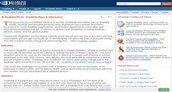 Desktop Screenshot of disabled-world.com